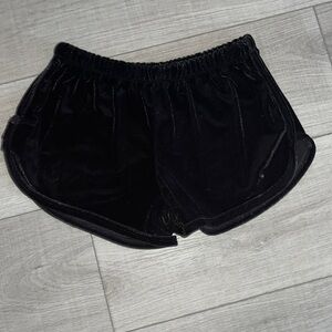Black velvet shorts 3for10